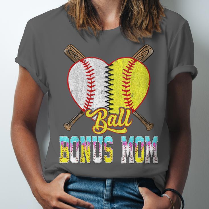 Bonus Mom Of Both Half Baseball Softball Ice Cream Drip Unisex Jersey T-Shirt Bonus Mom Of Both Half Baseball Softball Ice Cream Drip Unisex Jersey T-Shirt