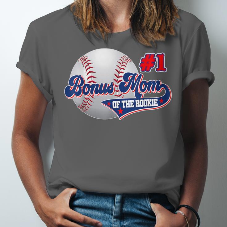 Bonus Mom Rookie Of Year 1st Birthday Baseball Theme Unisex Jersey T-Shirt Bonus Mom Rookie Of Year 1st Birthday Baseball Theme Unisex Jersey T-Shirt