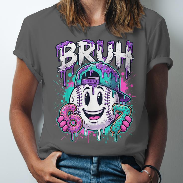 Bruh 67 Baseball Drip Boys Kids Six Seven Meme 6-7 Dripping Unisex Jersey T-Shirt Bruh 67 Baseball Drip Boys Kids Six Seven Meme 6-7 Dripping Unisex Jersey T-Shirt