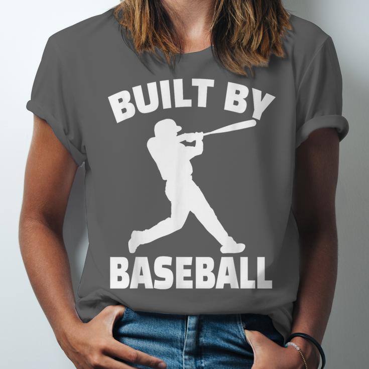 Built By Baseball Baseball For Men Women Boys Players Unisex Jersey T-Shirt