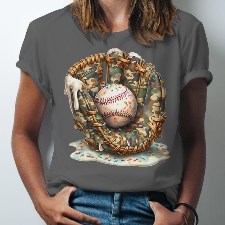 Camo Baseball Gloves Lifestyle 101 Apparel Drip Ice Cream Unisex Jersey T-Shirt Camo Baseball Gloves Lifestyle 101 Apparel Drip Ice Cream Unisex Jersey T-Shirt