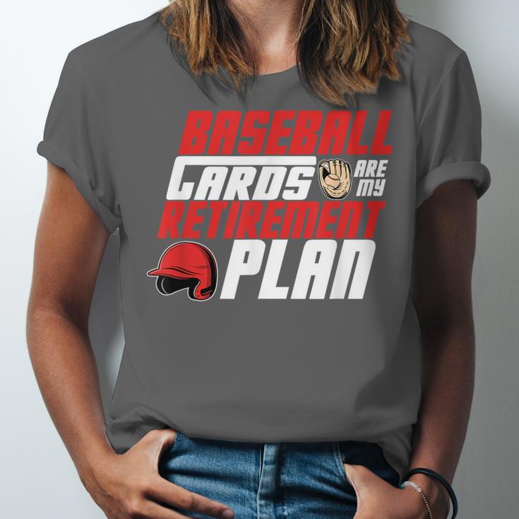 Cards Collector Baseball Cards Are My Retirement Plan Unisex Jersey T-Shirt Cards Collector Baseball Cards Are My Retirement Plan Unisex Jersey T-Shirt