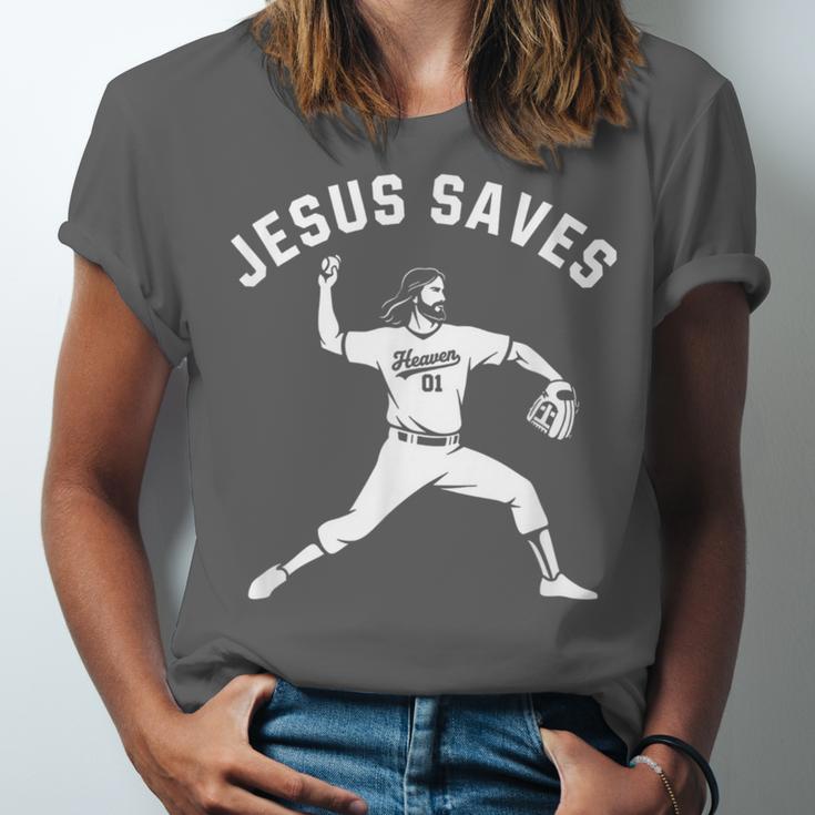 Christian Jesus Saves Baseball Pitcher Heaven 01 Sports Unisex Jersey T-Shirt Christian Jesus Saves Baseball Pitcher Heaven 01 Sports Unisex Jersey T-Shirt