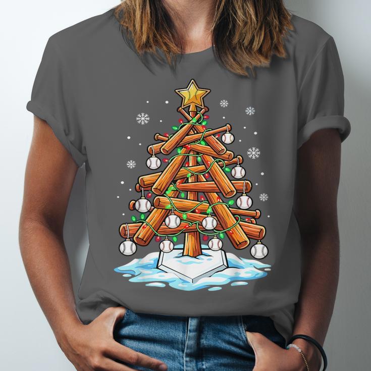 Christmas Baseball Tree Lights Xmas Unisex Jersey T-Shirt Christmas Baseball Tree Lights Xmas Unisex Jersey T-Shirt