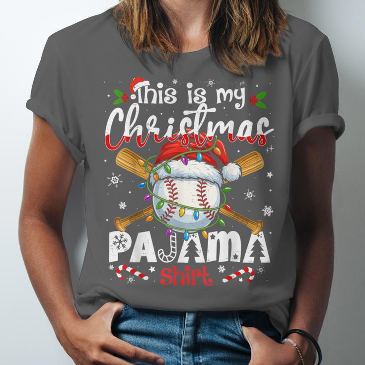 This Is My Christmas Pajama Shirt Baseball Xmas PJs Boys Men Unisex Jersey T-Shirt This Is My Christmas Pajama Shirt Baseball Xmas PJs Boys Men Unisex Jersey T-Shirt