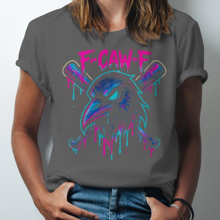 Cool Baseball F Caw F Crow Fcawf Raven Fawk Off Bird Unisex Jersey T-Shirt