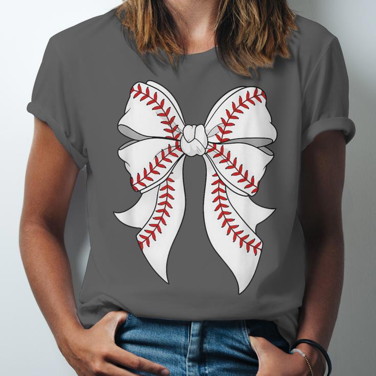 Cute Baseball Coquette Bow For Women Girls Baseball Mama Mom Unisex Jersey T-Shirt Cute Baseball Coquette Bow For Women Girls Baseball Mama Mom Unisex Jersey T-Shirt