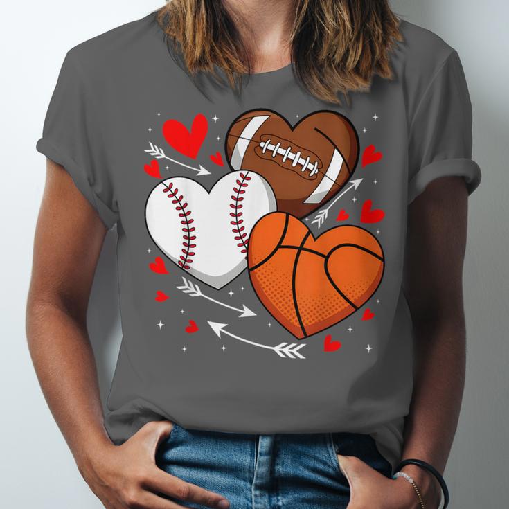 Cute Heart Baseball Basketball Football Valentine Boy Men Unisex Jersey T-Shirt Cute Heart Baseball Basketball Football Valentine Boy Men Unisex Jersey T-Shirt