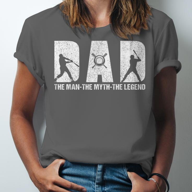 Dad Baseball The Man The Myth The Legend Daddy Father's Day Unisex Jersey T-Shirt Dad Baseball The Man The Myth The Legend Daddy Father's Day Unisex Jersey T-Shirt