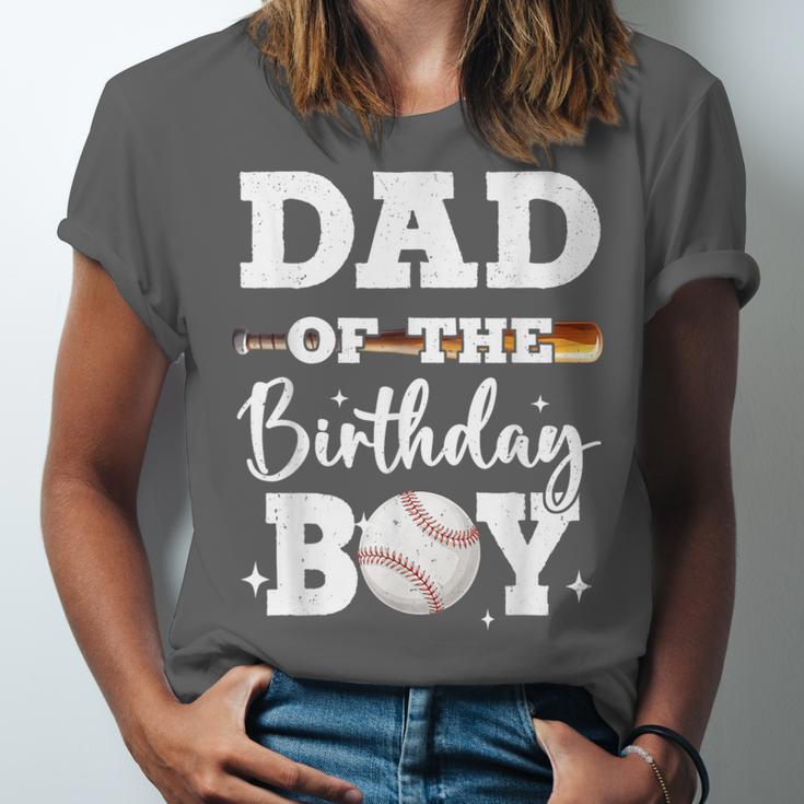 Dad Of The Birthday Boy Baseball Bday Family Unisex Jersey T-Shirt Dad Of The Birthday Boy Baseball Bday Family Unisex Jersey T-Shirt