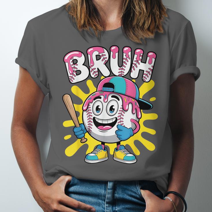 Drip Baseball Boy Youth Kid Ice Cream Dripping Baseball Bruh Unisex Jersey T-Shirt Drip Baseball Boy Youth Kid Ice Cream Dripping Baseball Bruh Unisex Jersey T-Shirt