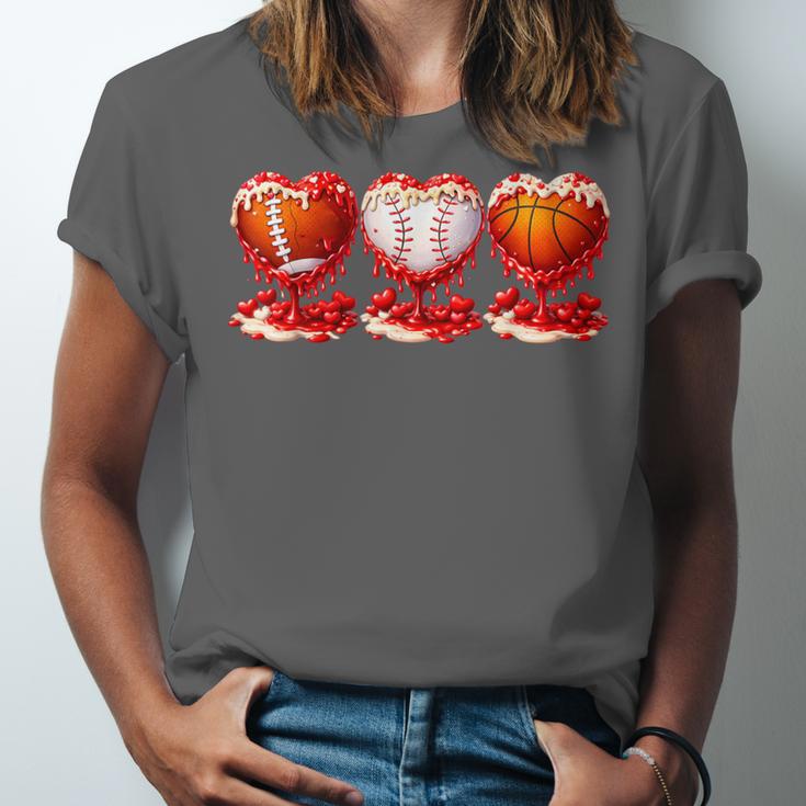 Drip Valentines Day Basketball Baseball Football Boy Men Kid Unisex Jersey T-Shirt