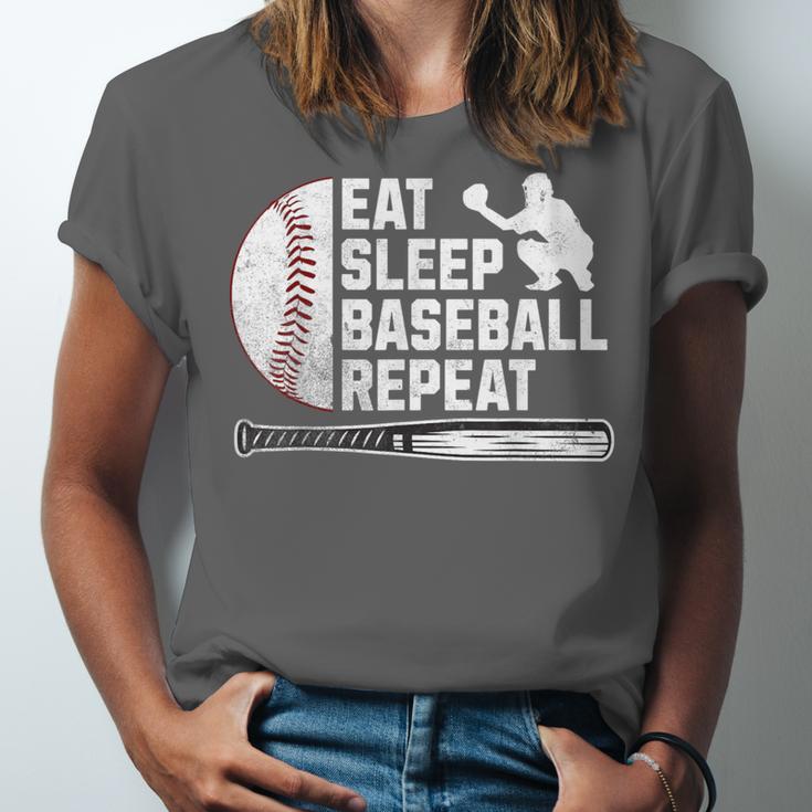 Eat Sleep Baseball Repeat Baseball Player Men Boys Unisex Jersey T-Shirt Eat Sleep Baseball Repeat Baseball Player Men Boys Unisex Jersey T-Shirt