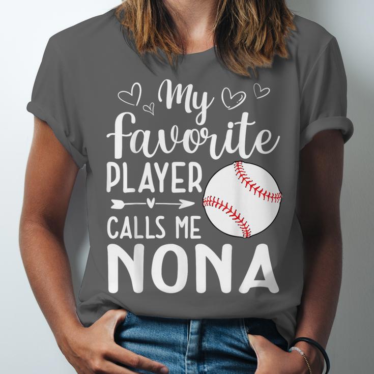 My Favorite Player Calls Me Nona Baseball Player Unisex Jersey T-Shirt My Favorite Player Calls Me Nona Baseball Player Unisex Jersey T-Shirt