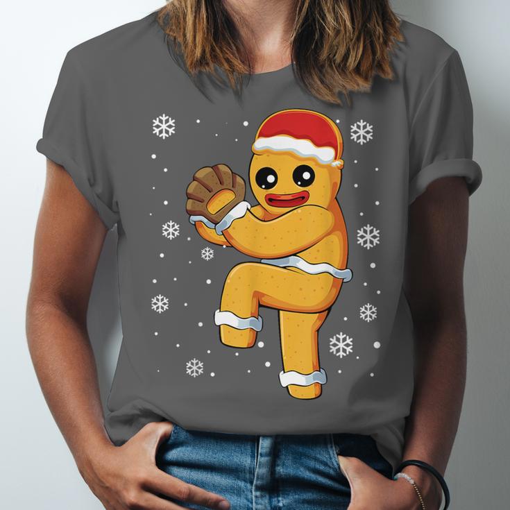 Gingerbread Man Baseball Christmas Unisex Jersey T-Shirt Gingerbread Man Baseball Christmas Unisex Jersey T-Shirt