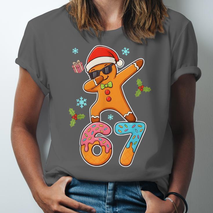 Gingerbread Six Seven 67 Ice Cream Drip Baseball Unisex Jersey T-Shirt Gingerbread Six Seven 67 Ice Cream Drip Baseball Unisex Jersey T-Shirt