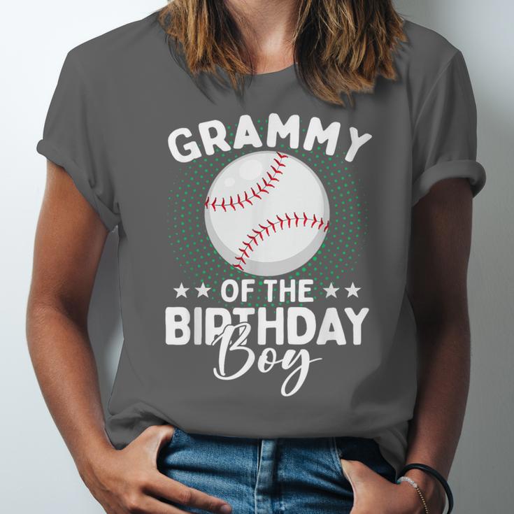 Grammy Of The Birthday Boy Baseball Player Birthday Unisex Jersey T-Shirt Grammy Of The Birthday Boy Baseball Player Birthday Unisex Jersey T-Shirt