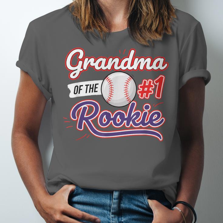 Grandparent Grandma Of The 1 Rookie Baseball Unisex Jersey T-Shirt Grandparent Grandma Of The 1 Rookie Baseball Unisex Jersey T-Shirt
