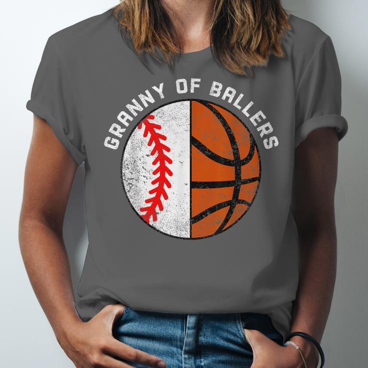 Granny Of Ballers Baseball Basketball Grandma Granny Unisex Jersey T-Shirt