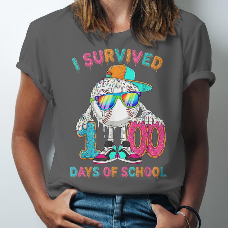 HUGvyn I Survived 100 Days Of School Baseball 6 7 Ice Cream Unisex Jersey T-Shirt HUGvyn I Survived 100 Days Of School Baseball 6 7 Ice Cream Unisex Jersey T-Shirt