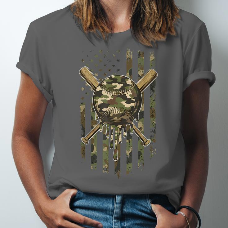 Ice Cream Baseball Drip For Boys Camo USA Flag Camouflage Unisex Jersey T-Shirt Ice Cream Baseball Drip For Boys Camo USA Flag Camouflage Unisex Jersey T-Shirt