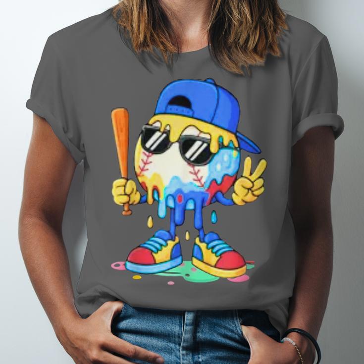 Ice Cream Baseball Drip Spots Sprinkle For Boys Youth Kids Unisex Jersey T-Shirt Ice Cream Baseball Drip Spots Sprinkle For Boys Youth Kids Unisex Jersey T-Shirt
