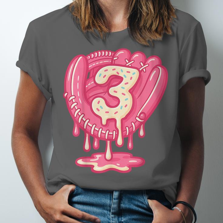 Ice Cream Baseball Glove 3rd Birthday Edition Unisex Jersey T-Shirt Ice Cream Baseball Glove 3rd Birthday Edition Unisex Jersey T-Shirt