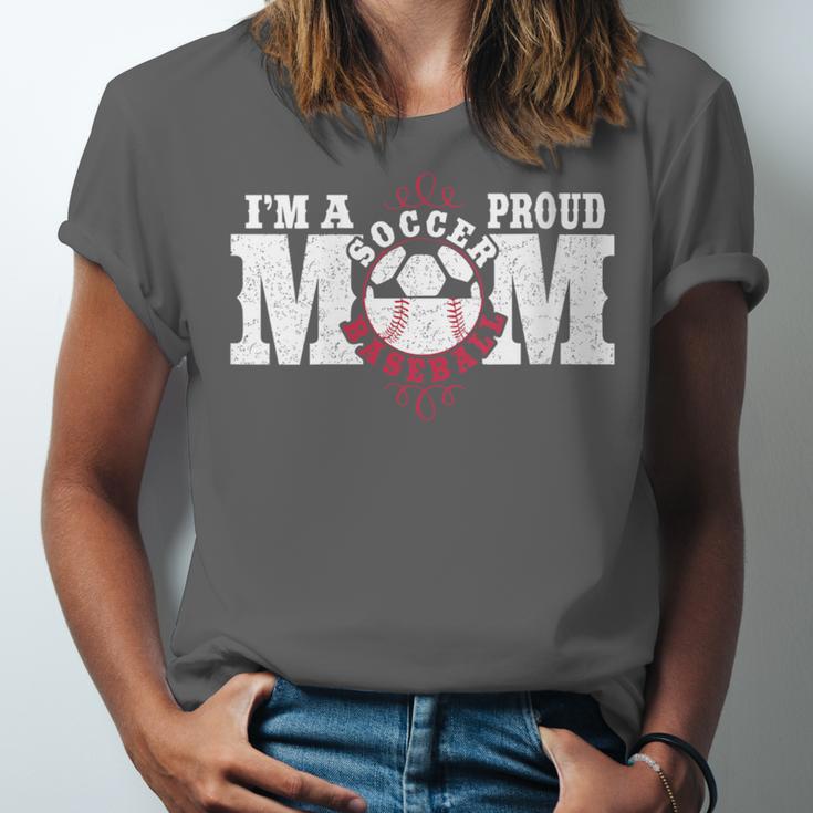 I'm a Proud Soccer Baseball Mom Unisex Jersey T-Shirt I'm a Proud Soccer Baseball Mom Unisex Jersey T-Shirt