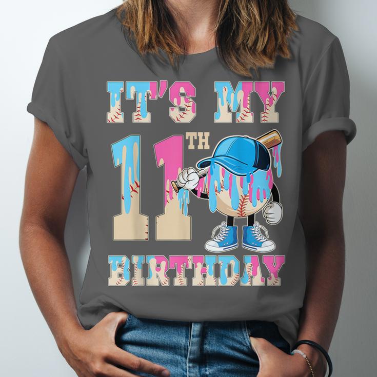 It's My 11th Birthday Baseball Ice Cream Drip Theme Unisex Jersey T-Shirt It's My 11th Birthday Baseball Ice Cream Drip Theme Unisex Jersey T-Shirt