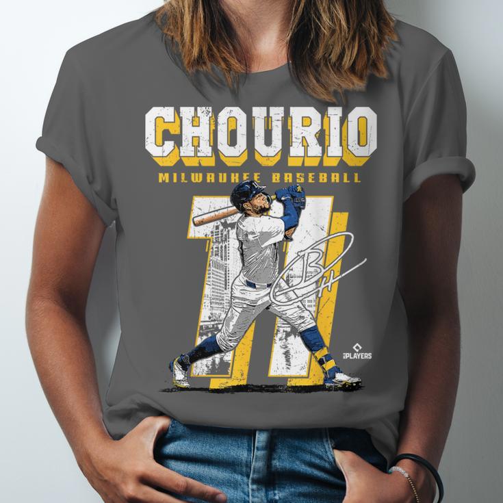 Jackson Chourio Milwaukee MLB Baseball Player MLBJCH201M Unisex Jersey T-Shirt