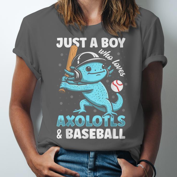 Just A Boy Who Loves Axolotls & Baseball Unisex Jersey T-Shirt Just A Boy Who Loves Axolotls & Baseball Unisex Jersey T-Shirt