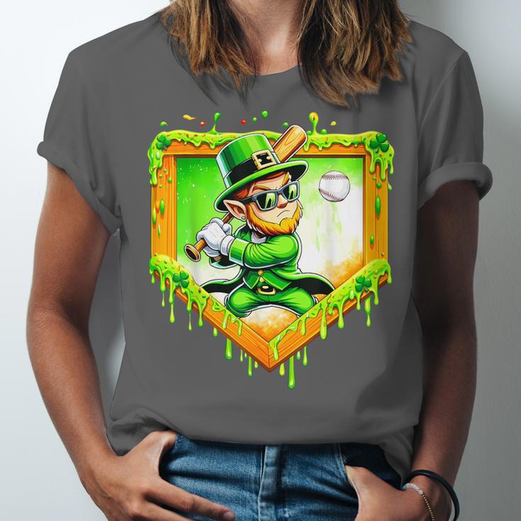 Leprechaun Baseball St Patricks Day Ice Cream Drip Men Boys Unisex Jersey T-Shirt Leprechaun Baseball St Patricks Day Ice Cream Drip Men Boys Unisex Jersey T-Shirt