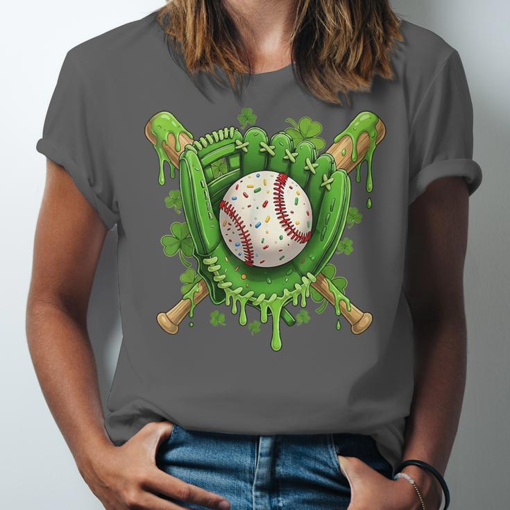 Lucky Shamrock Baseball Gloves Drip St Patrick's Day Boys Unisex Jersey T-Shirt Lucky Shamrock Baseball Gloves Drip St Patrick's Day Boys Unisex Jersey T-Shirt
