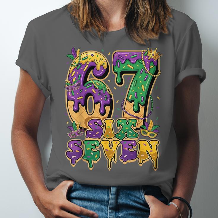 Mardi Gras Six Seven Baseball Drip Number 6 7 Meme Unisex Jersey T-Shirt Mardi Gras Six Seven Baseball Drip Number 6 7 Meme Unisex Jersey T-Shirt