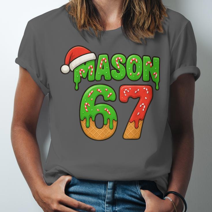 Mason 67 Christmas Ice Cream Drip Meme Six Seven Baseball Unisex Jersey T-Shirt Mason 67 Christmas Ice Cream Drip Meme Six Seven Baseball Unisex Jersey T-Shirt