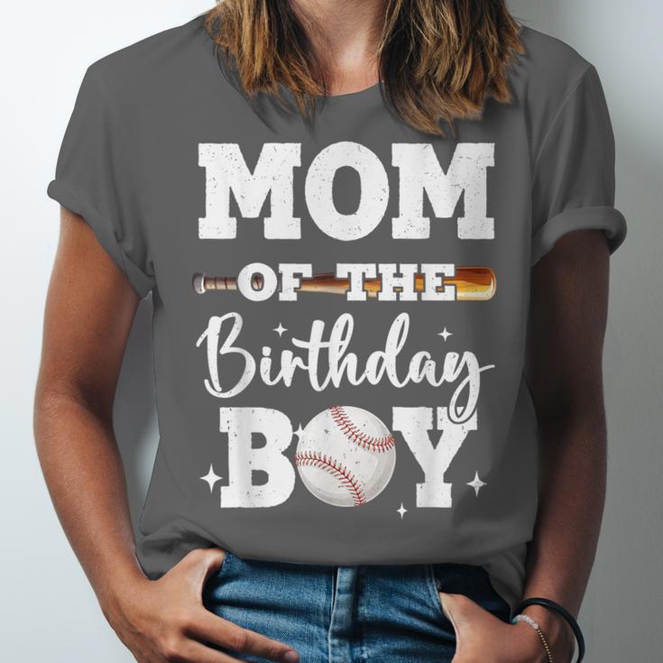 Mom Of The Birthday Boy Baseball Bday Family Unisex Jersey T-Shirt Mom Of The Birthday Boy Baseball Bday Family Unisex Jersey T-Shirt