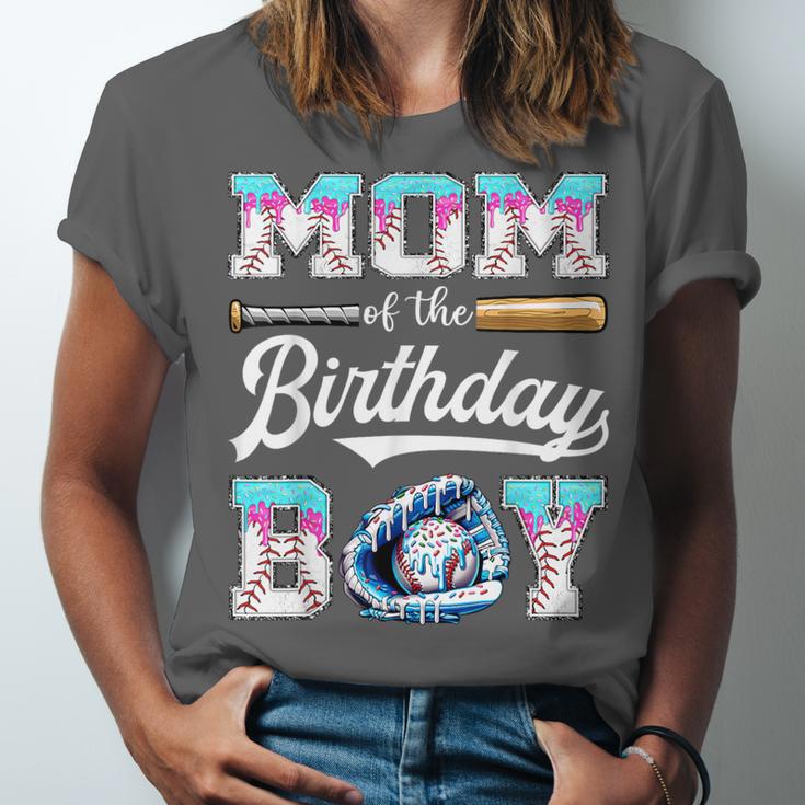 Mom Of The Birthday Boy Baseball Ice Cream Drip Matching Unisex Jersey T-Shirt Mom Of The Birthday Boy Baseball Ice Cream Drip Matching Unisex Jersey T-Shirt