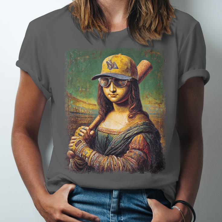 Mona Lisa Baseball Trending Aesthetic Streetwear Unisex Jersey T-Shirt Mona Lisa Baseball Trending Aesthetic Streetwear Unisex Jersey T-Shirt