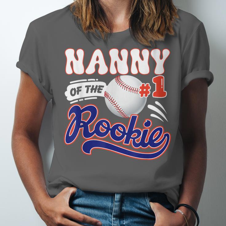 Nanny Rookie Of Year 1st Birthday Baseball Theme Matching Unisex Jersey T-Shirt Nanny Rookie Of Year 1st Birthday Baseball Theme Matching Unisex Jersey T-Shirt