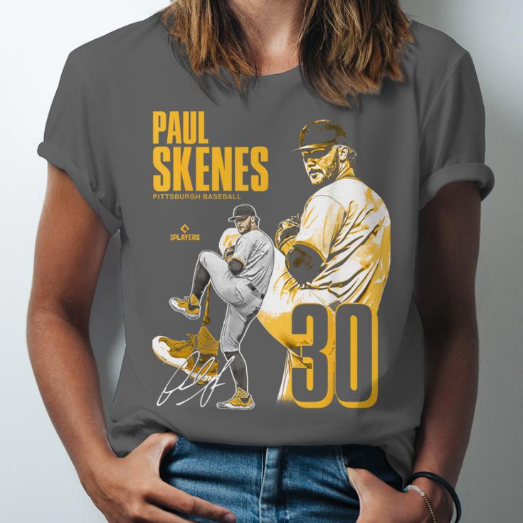 Paul Skenes Pittsburgh MLB Baseball Players MLBPSK304N Unisex Jersey T-Shirt Paul Skenes Pittsburgh MLB Baseball Players MLBPSK304N Unisex Jersey T-Shirt