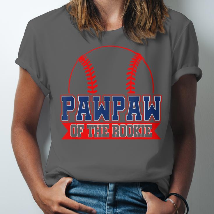 Pawpaw Rookie Of Year 1st Birthday Baseball Theme Matching Unisex Jersey T-Shirt