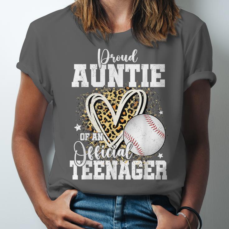 Proud Auntie Of An Official Teenager 13th Birthday Baseball Unisex Jersey T-Shirt Proud Auntie Of An Official Teenager 13th Birthday Baseball Unisex Jersey T-Shirt