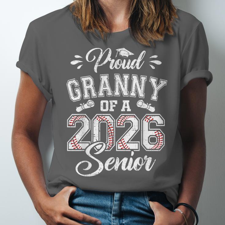 Proud Granny Of A 2026 Senior Baseball Graduate Unisex Jersey T-Shirt