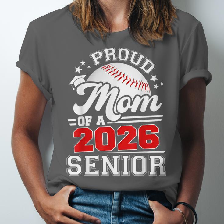 Proud Mom Of A 2026 Senior Baseball Graduation 2026 Unisex Jersey T-Shirt