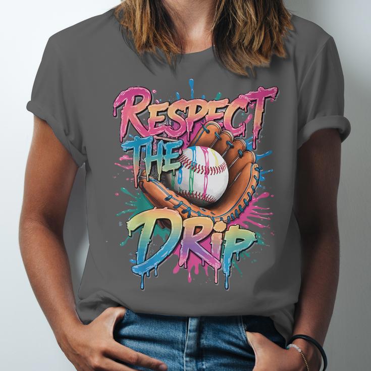 Respect The Drip Baseball Drip Glove Youth Boys Girls Player Unisex Jersey T-Shirt Respect The Drip Baseball Drip Glove Youth Boys Girls Player Unisex Jersey T-Shirt