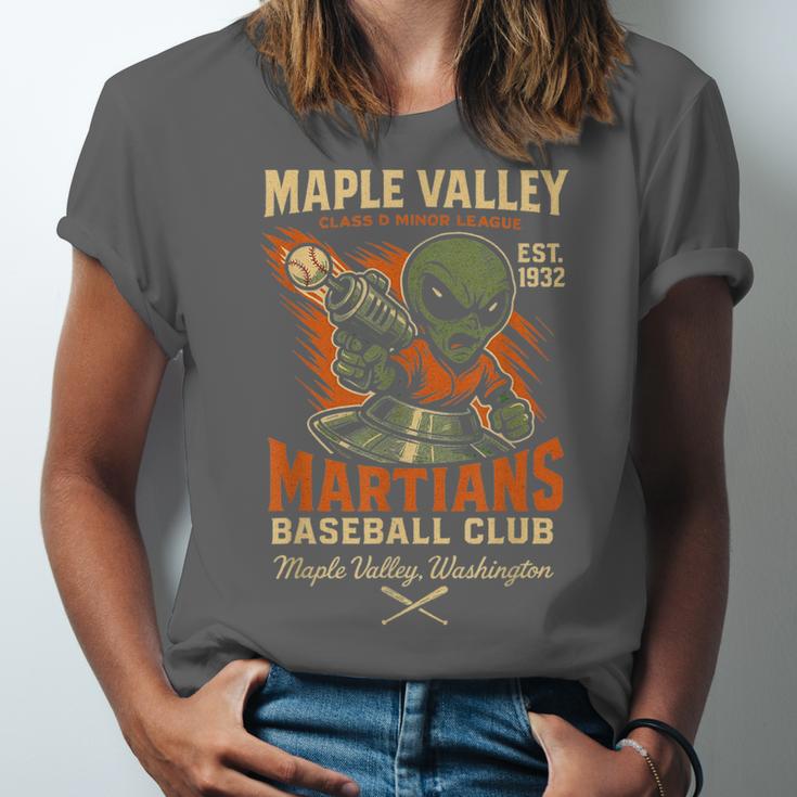 Retro Minor League Maple Valley Martians Baseball Club Unisex Jersey T-Shirt