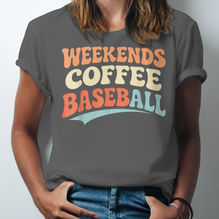 Weekends Coffee Baseball Retro Vibes Unisex Jersey T-Shirt