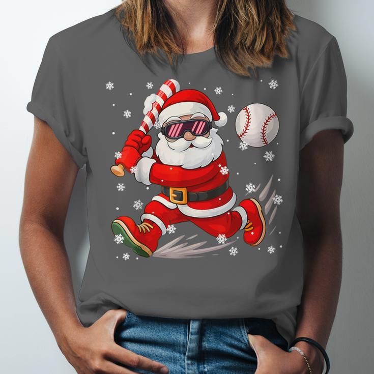 Santa Baseball Christmas Pajamas Xmas Men Boy Toddlers Unisex Jersey T-Shirt Santa Baseball Christmas Pajamas Xmas Men Boy Toddlers Unisex Jersey T-Shirt