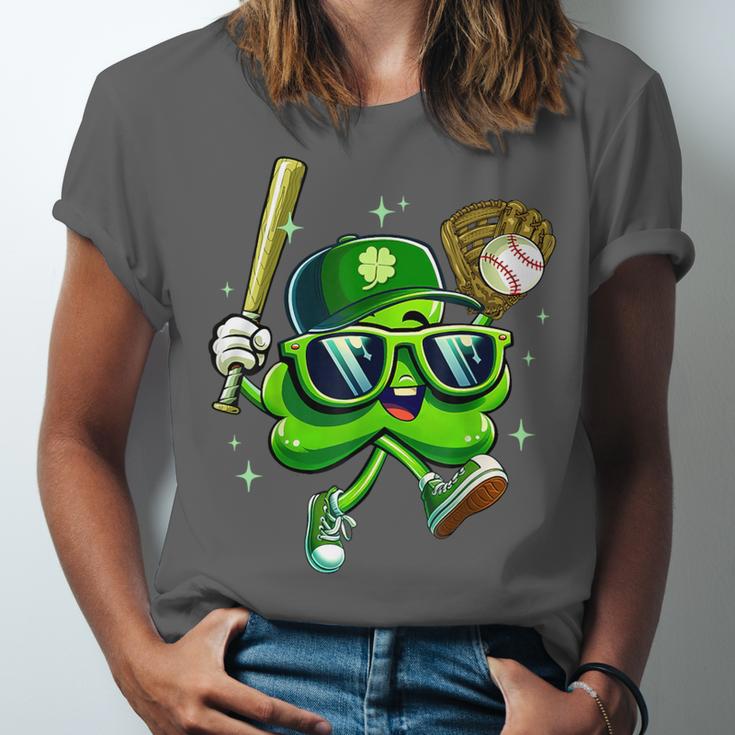 Shamrock Lucky Clover Baseball Patricks Day Family Matching Unisex Jersey T-Shirt Shamrock Lucky Clover Baseball Patricks Day Family Matching Unisex Jersey T-Shirt
