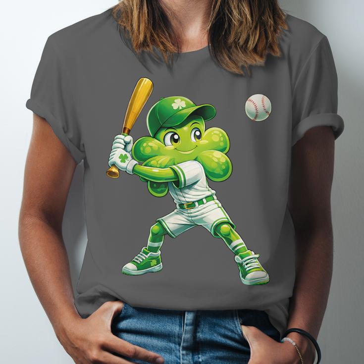 Shamrock Playing Baseball St Patricks Day Men Boys Kid Unisex Jersey T-Shirt Shamrock Playing Baseball St Patricks Day Men Boys Kid Unisex Jersey T-Shirt